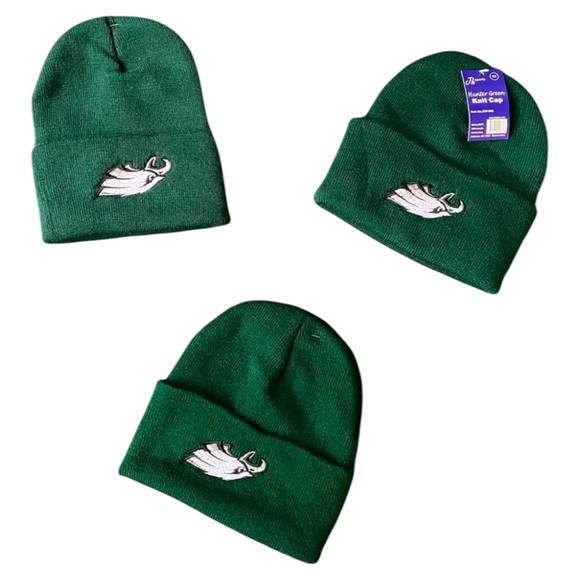 JH Sports Philadelphia Eagles Upside Down Logo Knit Hat - Picture 3 of 5